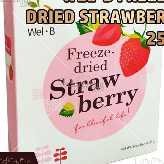 

Welb Freeze Dried Fruits Strawberry 25G Baby Food Makanan Sna Cemilan Anak Bayi Buah Kering Chips Kids