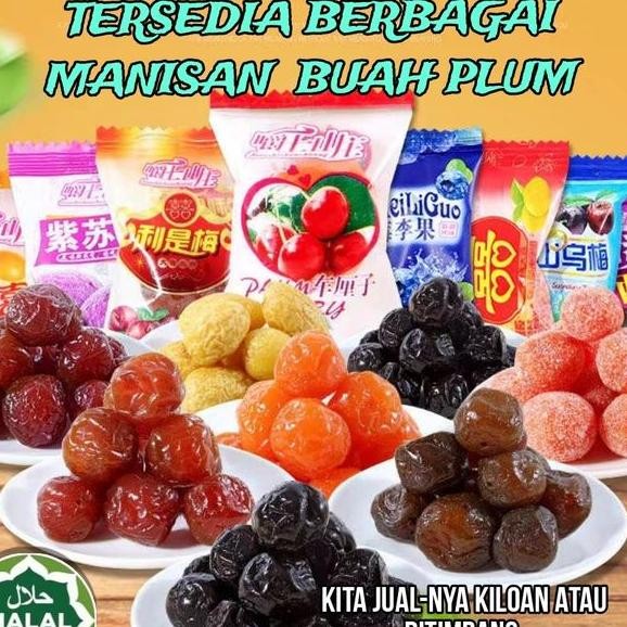 

Cemilan Aneka Manisan Buah Plum 200Grmanisan Buah Kering Halal