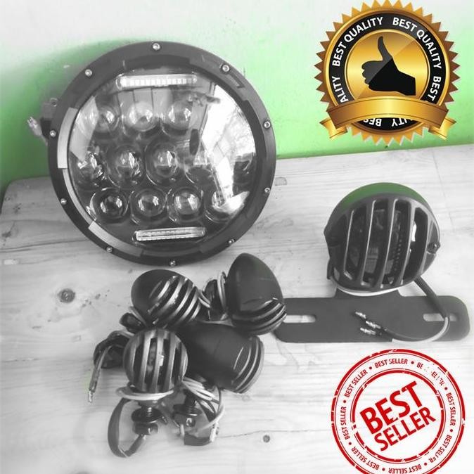 PAKET LAMPU MOTOR CUSTOM - PAKET LAMPU JAPSTYLE [PROMO DAYMAKER 7INCH]