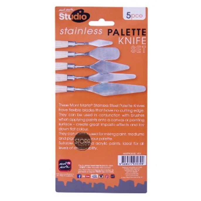

Mont Marte Studio Palette Knife Set 5pce - Stainless Original SV9