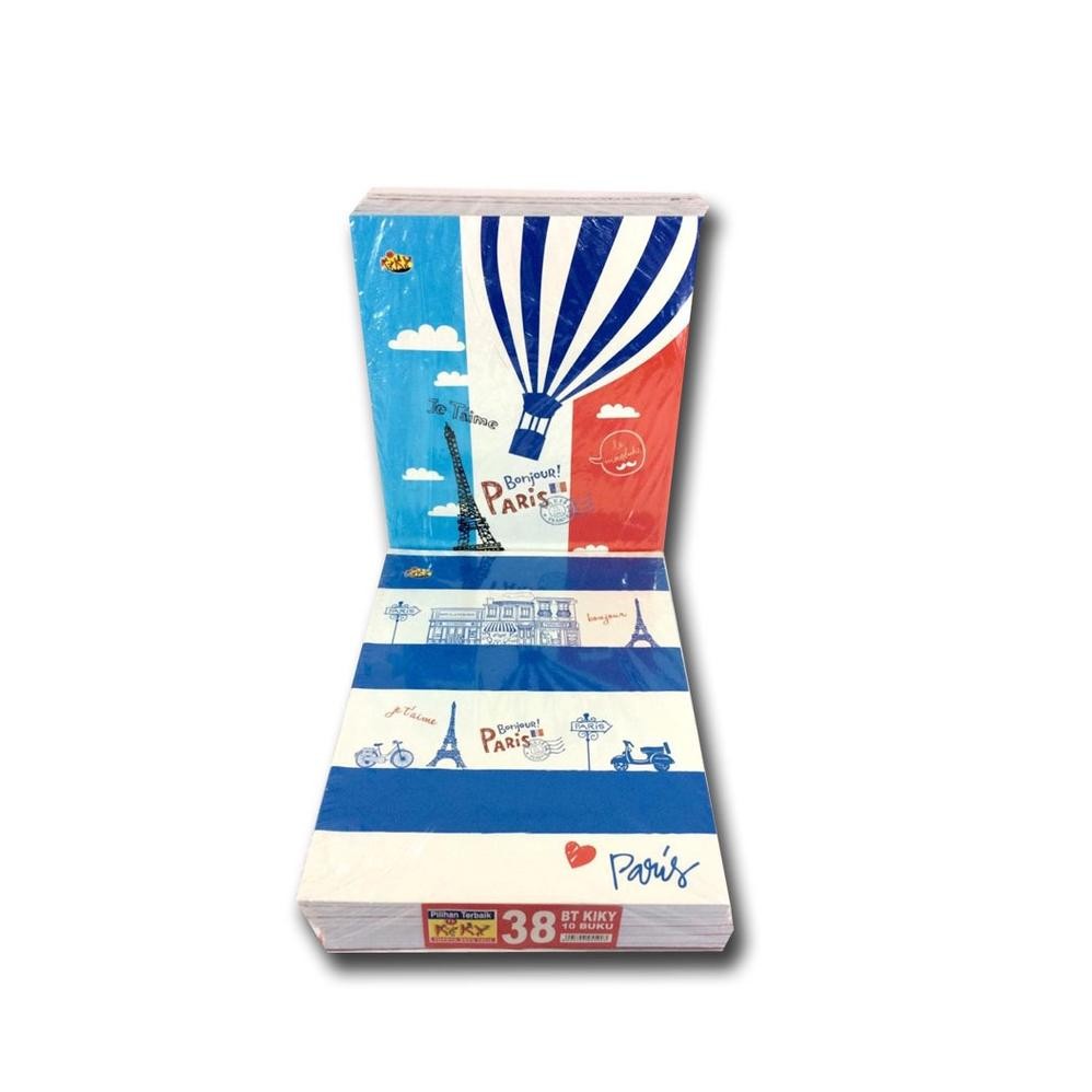 

Buku Tulis KIKY 38 Lembar Polos Garis Kwarto Random Cover - 1 pak ( 10 pcs ) SV9