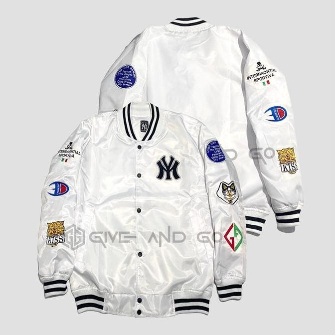 Jaket Bomber Sukajan Varsity Jacket Baseball Pria Wanita Skullend Ori (Best Quality)