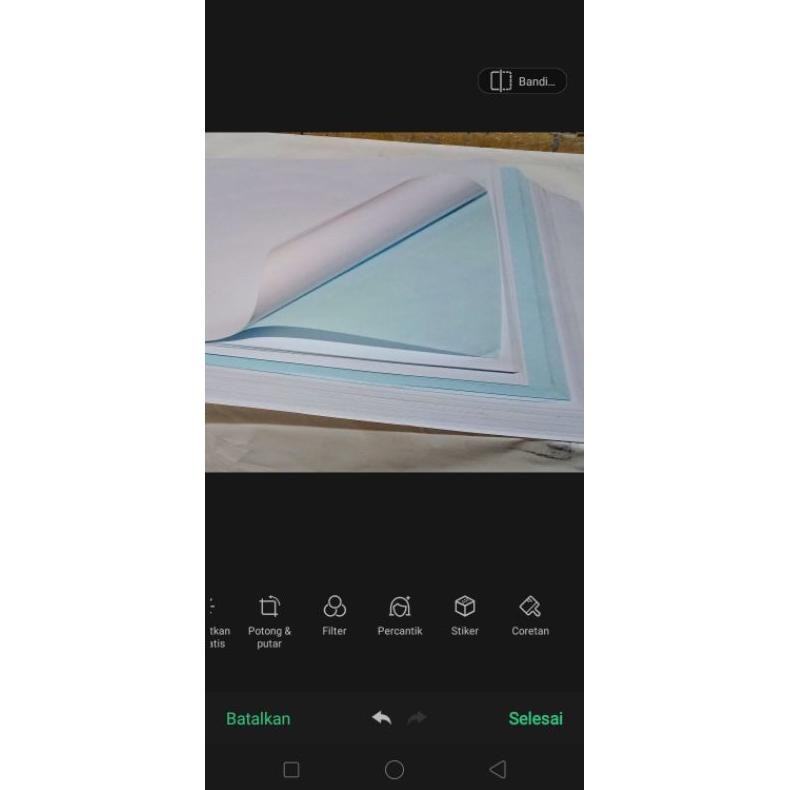 

STIKER HVS ( DOFF ) RELIS BIRU (160 gr) uk A4 (21 x 29.7) 1 pack isi 50 lbr (stiker warna putih tatakan stiker biru) SV9