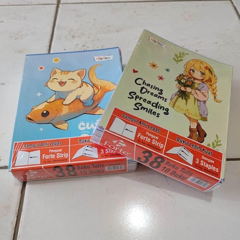 

1 Pak Buku Tulis 38 Lembar Isi 10 Pcs SIDU & FORTE SV9