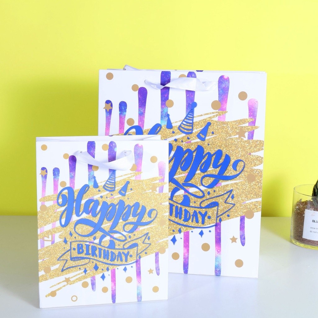 

PAOPAO Paperbag Ulang Tahun / Happy Birthday Bermotif Premium Hampers Gift Bag