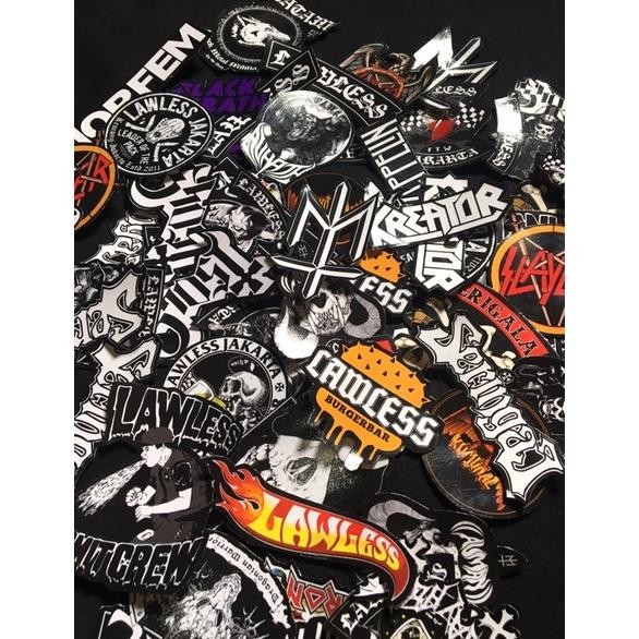 

(Vol I) 32Pcs Sticker Stiker Laptop Tempelan Band Musik Seringai Lawless Maternal BlackSabbath Led Zeppelin Morfem Ghost Iron Maiden Stiker Sticker Aesthetic Unofficial SV9