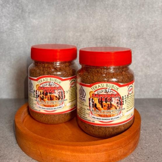 

Terasi Udang Bakar Bubuk Bangka Merk Samudra Jaya 100 Gram