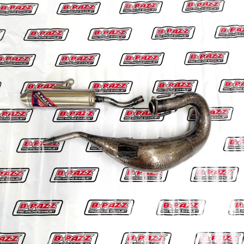 Knalpot B-PAZZ Ninja GTX Trail Kompetisi Balap Motocross / Grasstrack Galvanis Poles Vernis
