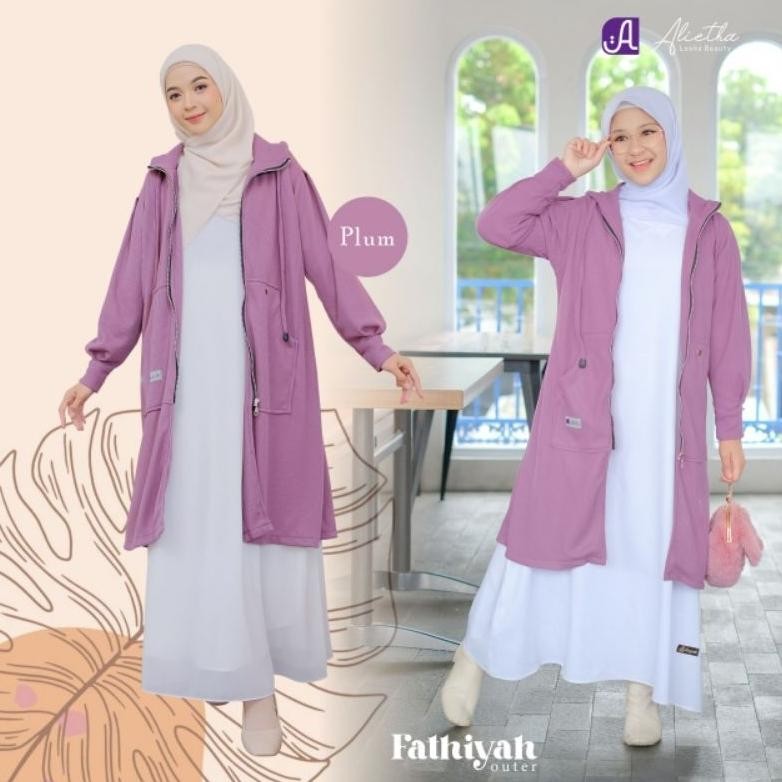 Jaket Outer Fathiyah Alietha Warna baru | Fathiyah Mom Kids AST