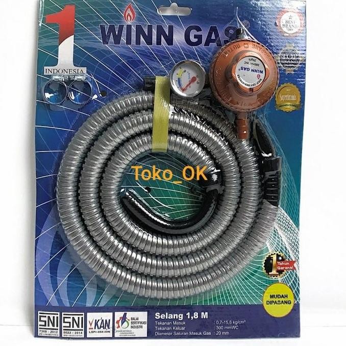 Selang gas Winn Gas, Selang gas+Regulator Winn Gas