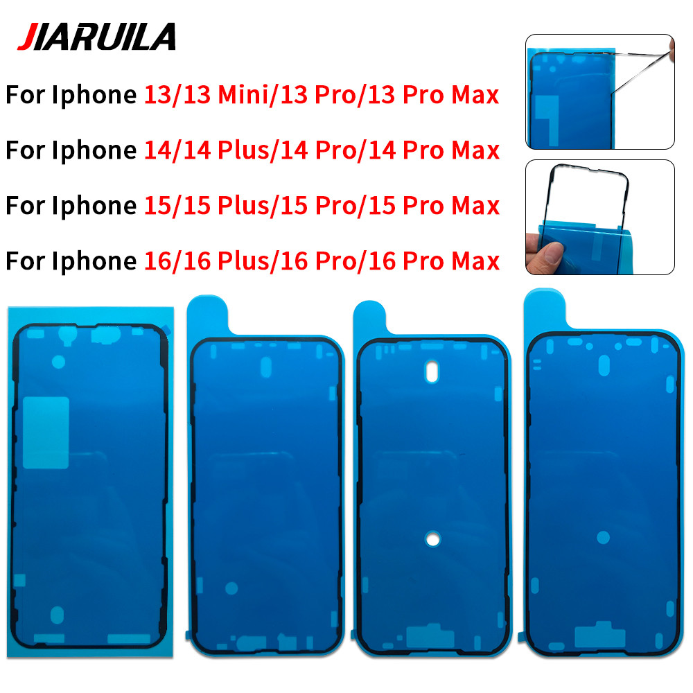 

5 Buah untuk iphone 16 15 14 pro max plus 13 mini bingkai tahan air bezel seal tape perekat penggant