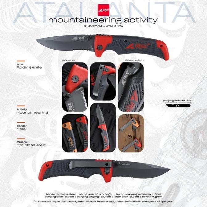 Pisau Atlanta Knife Arei Outdoorgear (Best Quality)