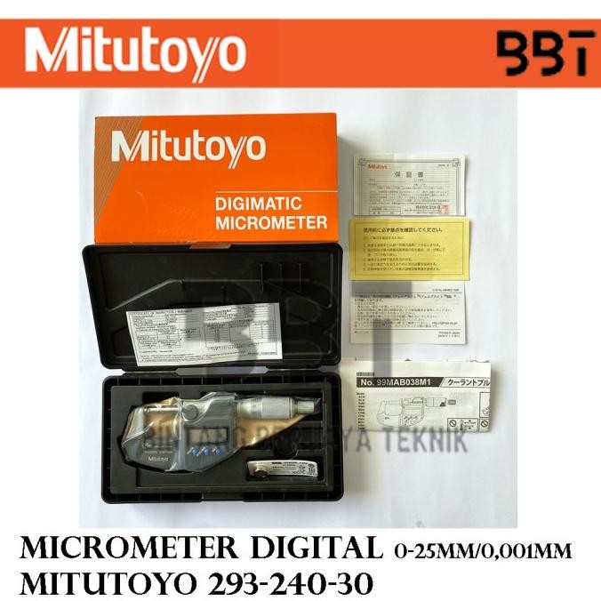 HRG DISKON Micrometer Digital MITUTOYO 293-240-30 0-25mm / 0.001mm / 293-240