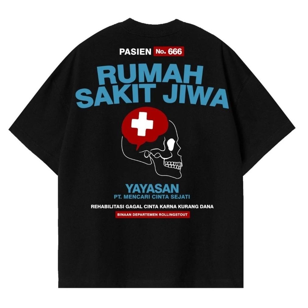 Promo Kaos Distro Pasien Rsj Kaos Band Parodi Baju Musik Metal Rock