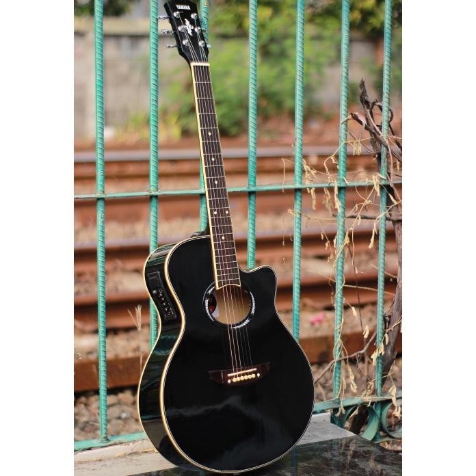baru gitar akustik elektrik yamaha apx500ii hitam eq 7545r + kabel jack original