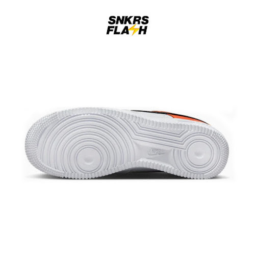 NIKE Force 1 07 Ess White Black Orange Sepatu Sneakers Wanita - DJ9942103 - Size 37.5