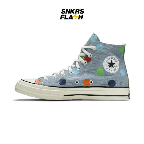CONVERSE Ct 70 Hi Golf Wang Denim Polka Dots Sepatu Sneakers Pria - 170011C - Size 42.5