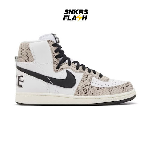 NIKE Terminator High White Black Sail Cocoa Sepatu Sneakers Pria - FB1318100 - Size 42