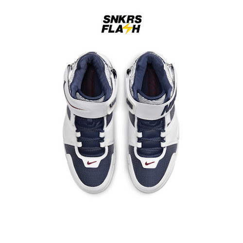 NIKE Zoom Lebron Ii Navy Varsity Crimson Sepatu Basket Pria - DR0826100 - Size 41