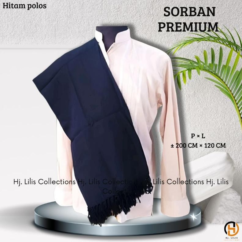 SORBAN POLOS PREMIUM GRADE A NOMOR 1 SORBAN PANJANG JUMBO SORBAN KASHMIRI SORBAN BATIK SORBAN YAMAN 