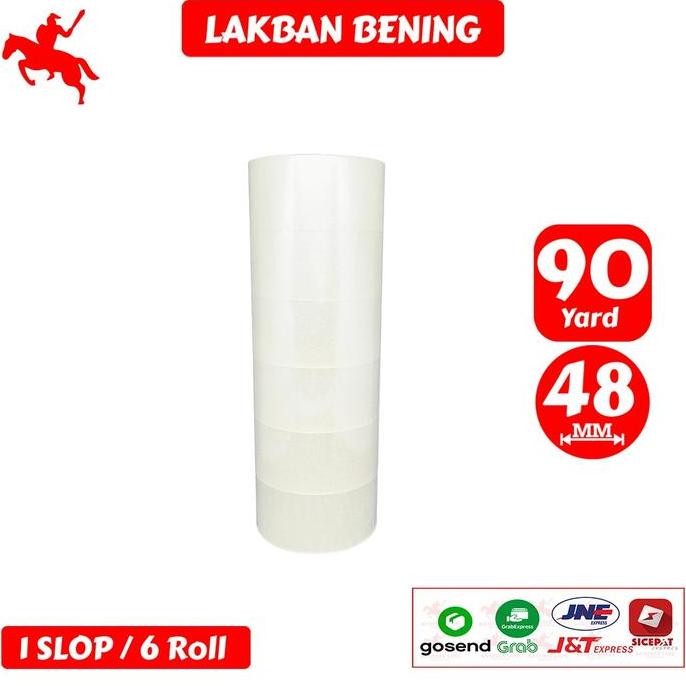 

Lakban Opp Tape / Lakban Bening Ksatria Tape 90 Yard (1 Slop) Co