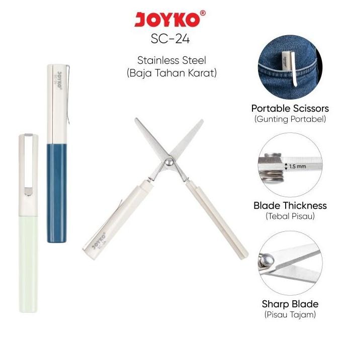 

Gunting Portable Scissors Joyko Sc-24 Co