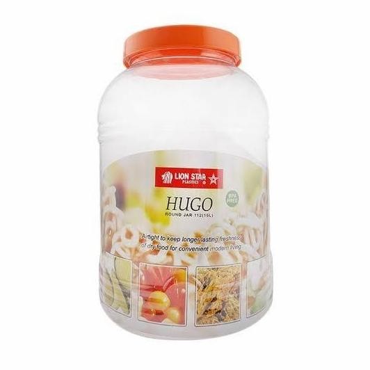 Toples Jumbo Besar Plastik Hugo Lion Star Kedap 10 Liter 10L Food Storage Keeper Box Kotak Toples Te