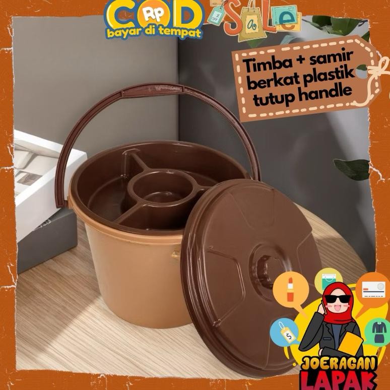 Timba Berkat Bonus Samir Bakul Nasi Hajatan Ember Baskom Plastik Bak Unik Dengan Gagang Dan Tutup Co