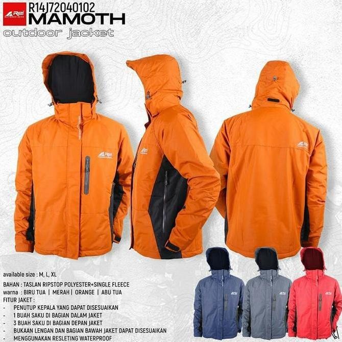 Jaket Arei Mamoth | Jaket Waterproof Jaket Polar Jaket Gunung (Best Quality)