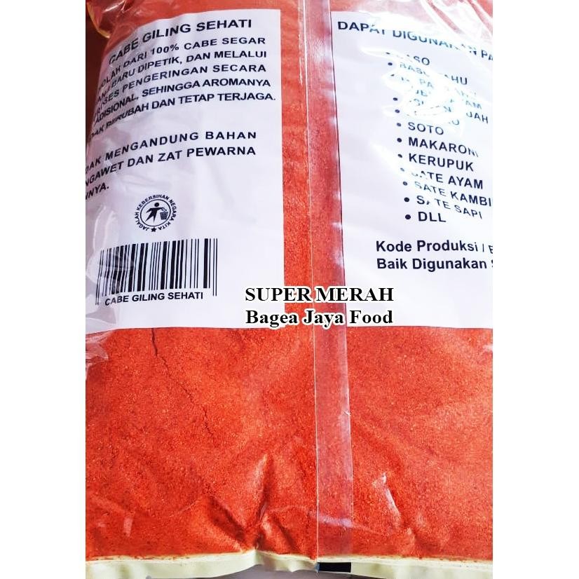 

Grosir Aida Cabe Bubuk Halus Extra Pedas Sehati Kemasan 1 Kg RB10