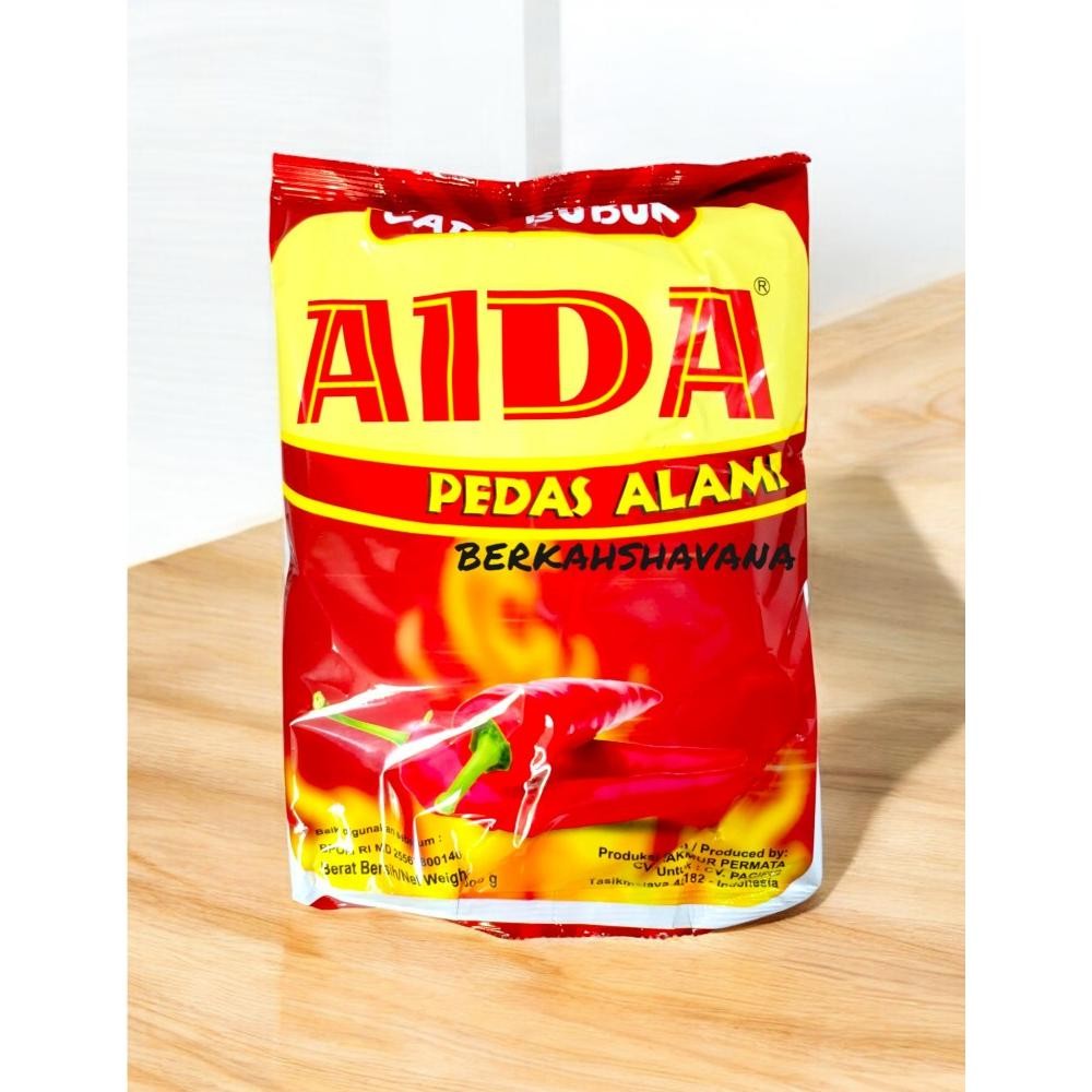 

Cabai Giling Bubuk Aida 250gr Pedas Alami RB10