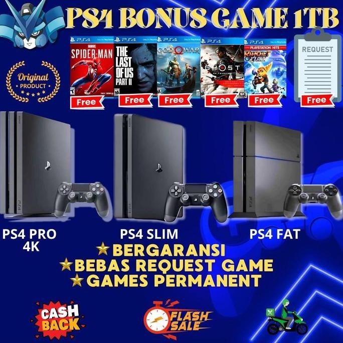 SONY PS4 Slim 1TB CUH 2218B Console PlayStation SS
