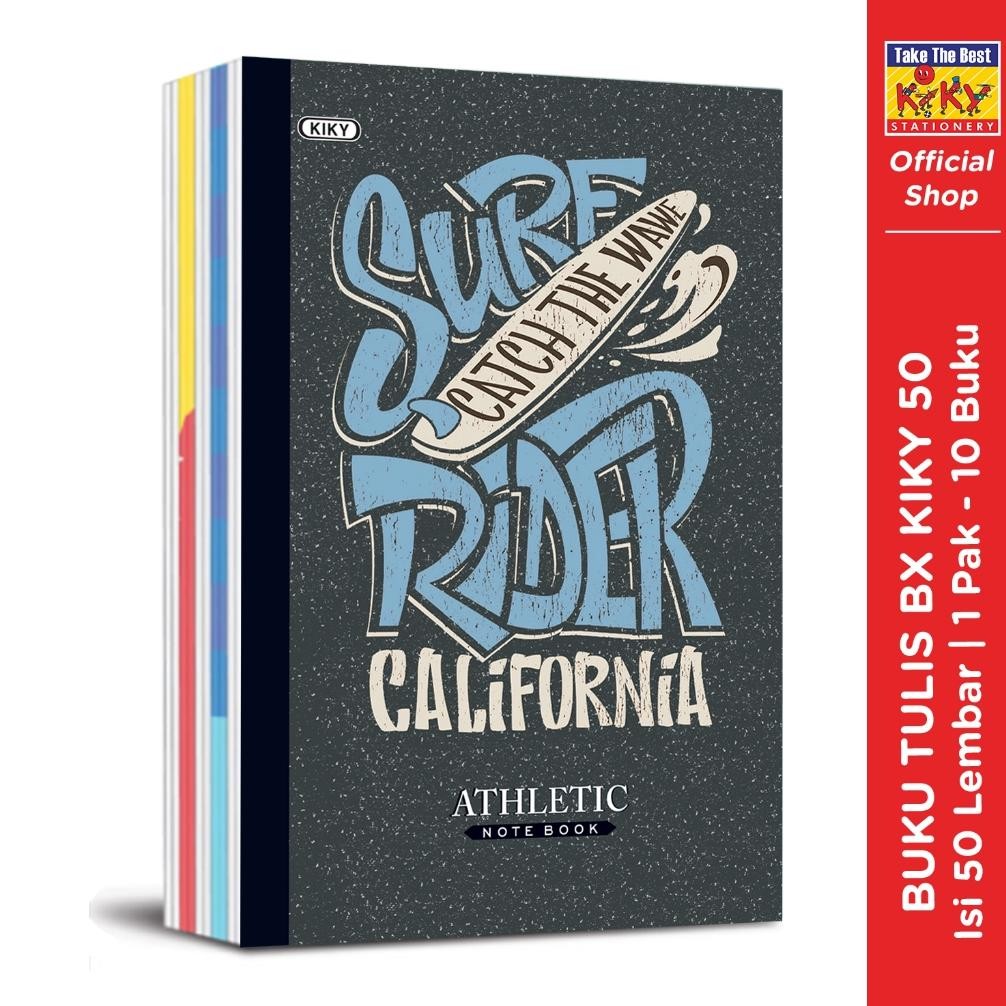 

KIKY Buku Tulis BX 50 Lembar - 10 Buku / Motif Random