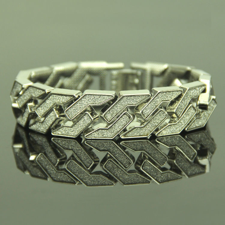 Cuban Bracelet Hip-Hop Full Diamond Bracelet Jewelry Vintage Bracelet