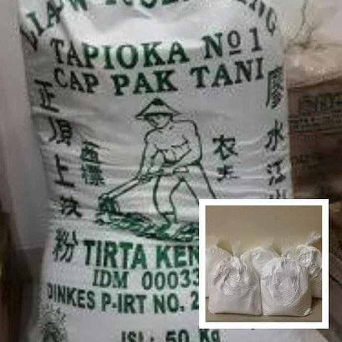 

Repack Dari Karung Tepung Tapioka Cap Pak Tani Liauw Tjoei Kang 1Kg RB10