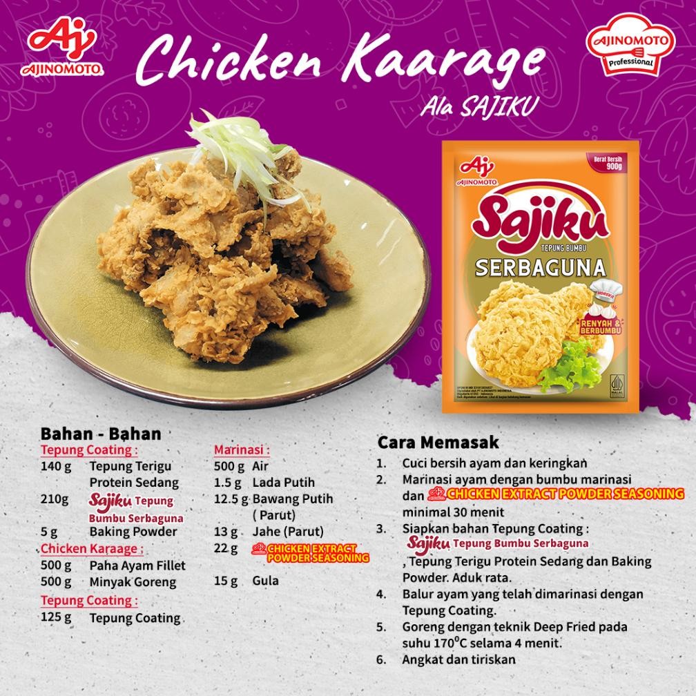 

Sajiku Tepung Bumbu Serba Guna Sachet 900g (3pcs)