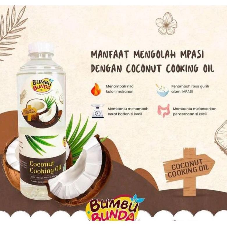 

(HALAL MUI) Bumbu Bunda Coconut Cooking Oil Minyak Goreng Kelapa Murni MPASI Slow Cooker Minyak Goreng Bumbu Bunda Minyak Untuk Menumis Minyak MPASI Sumber Lemak Penambah Bb Booster RB10