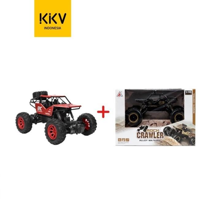TERLARIS KKV-SHUANGFENG 1:18 ALLOY CLIMBING CAR (20CM)/RED + 1:16 ALLOY CLIMBING CAR (28CM) BLACK