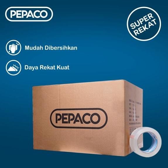 

Pepaco Opp Tape, Lakban Bening, 2 Inch X 100 Yard, 1 Box, 72 Roll Co