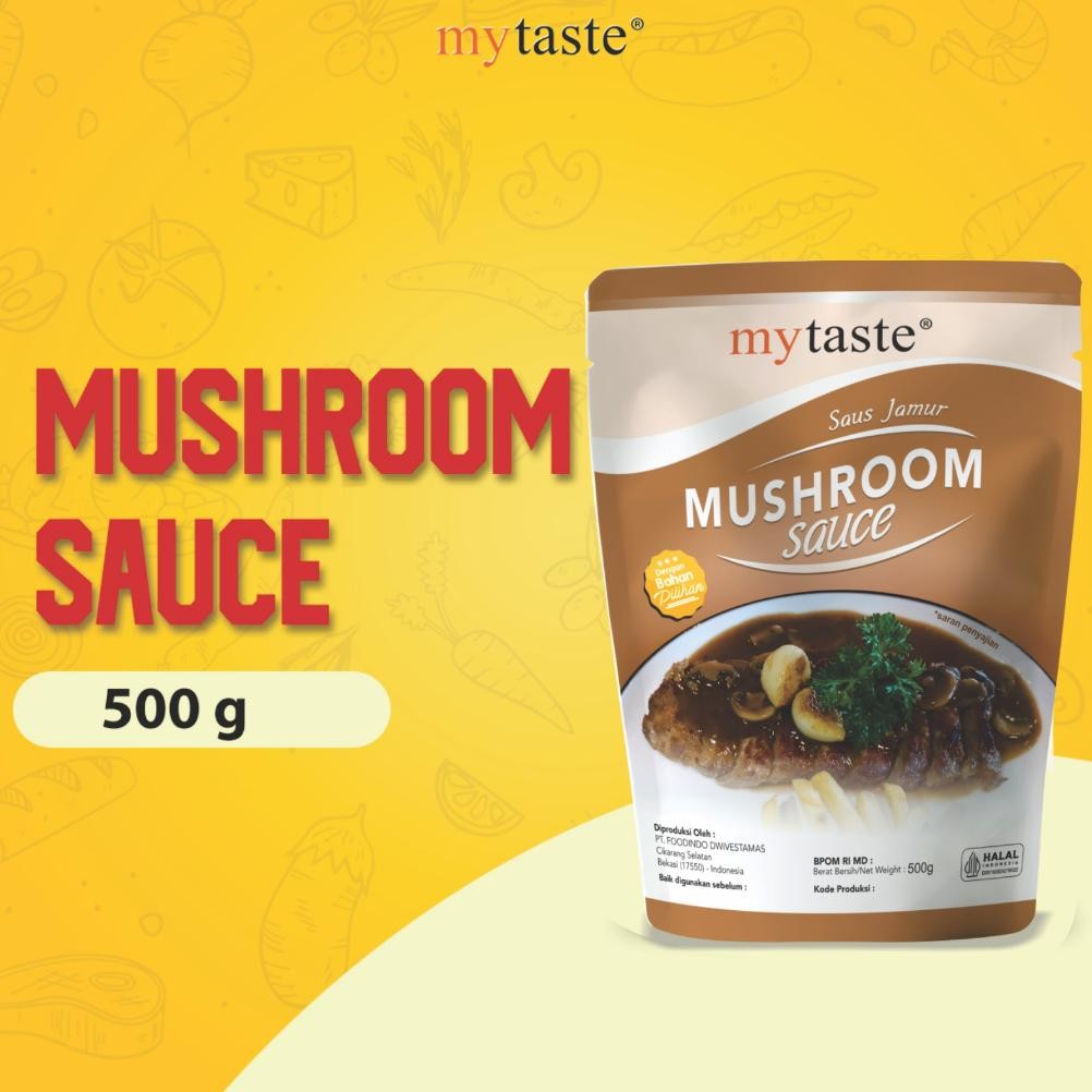 

My Taste Mushroom Sauce 500gr Saos Jamur Saus Mushroom Steak Saus Creamy Mushroom RB10