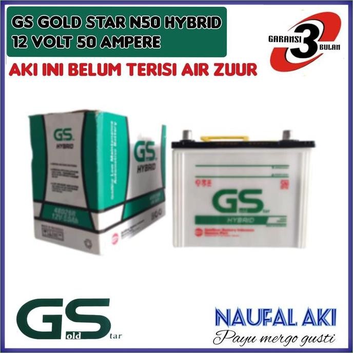 . Aki Mobil Kijang Diesel /Grand/Isuzu ELP/Hino GS N50 Hybrid 50 AH