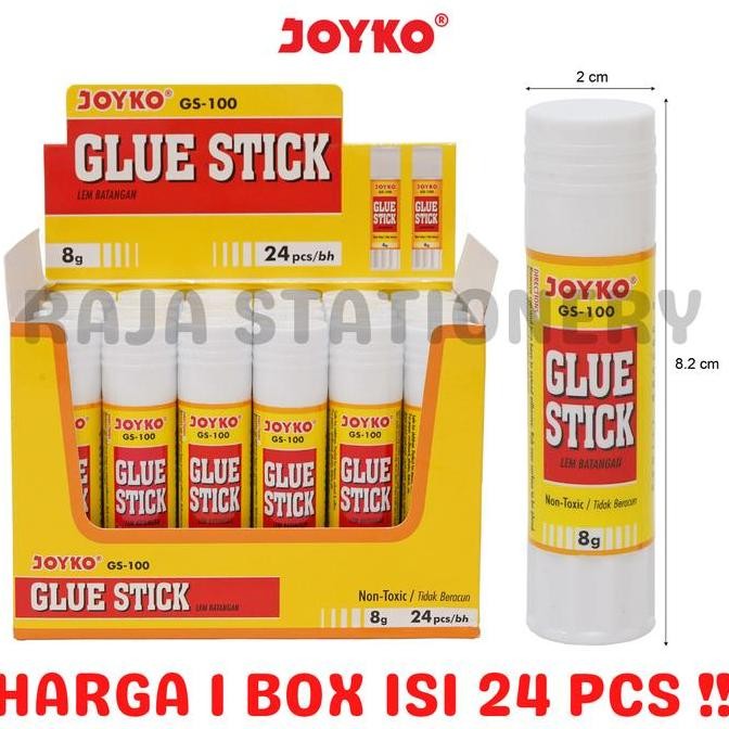 

JOYKO GLUE STICK 8g LEM BATANG LEM STIK JOYKO KECIL 8 GRAM GS-100 1 BOX 24PCS