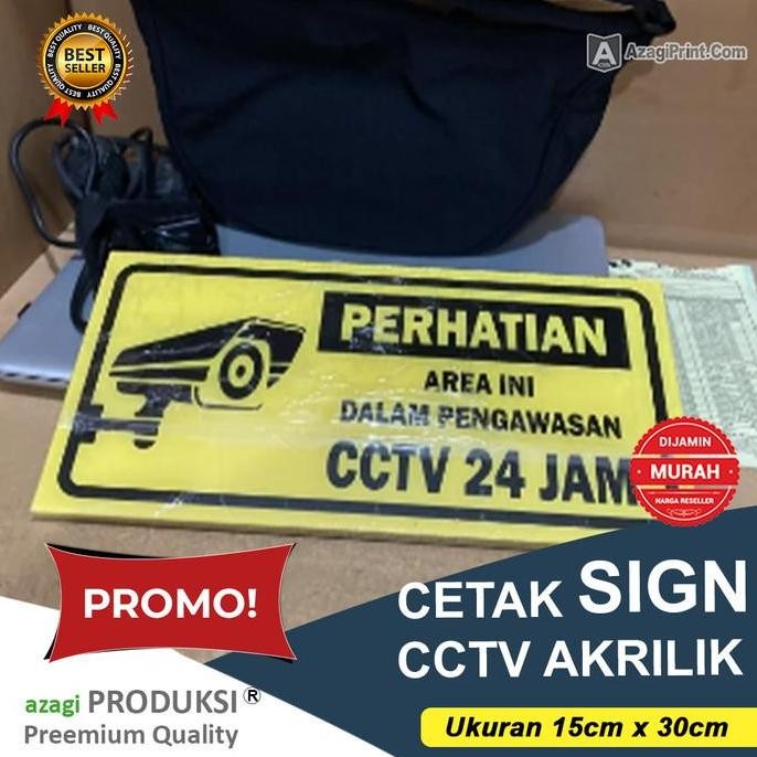

Cetak Stiker Sign Cctv Akrilik Ukuran Custom 88 Pcs Co