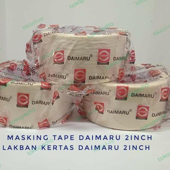 

Masking tape Daimaru/lakban kertas cream 2' 48mm0mmin 1dus48roll