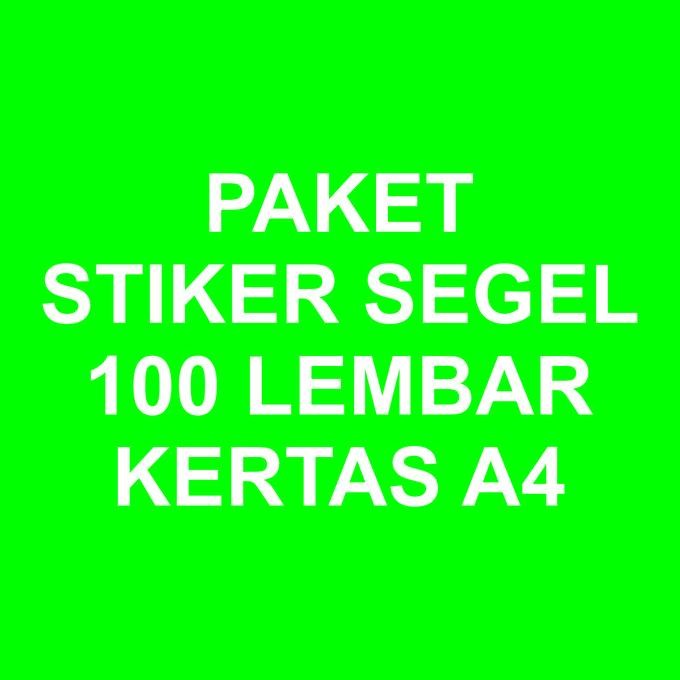 

Paket 100 Lembar A4 Stiker Segel Bahan Kertas Pecah Telor Co