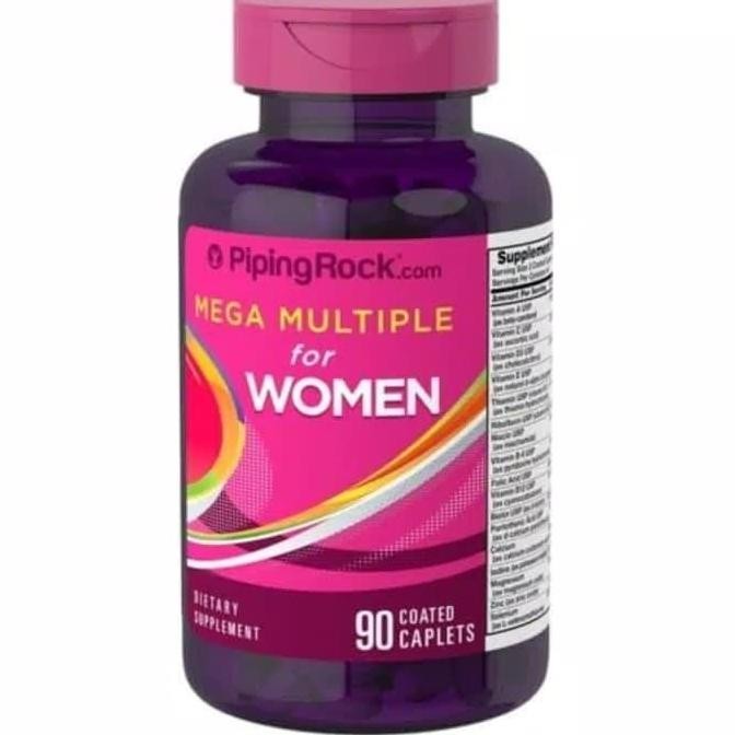 Pipingrock Piping Rock Mega Multiple Multivitamin For Women Woman Original Produk