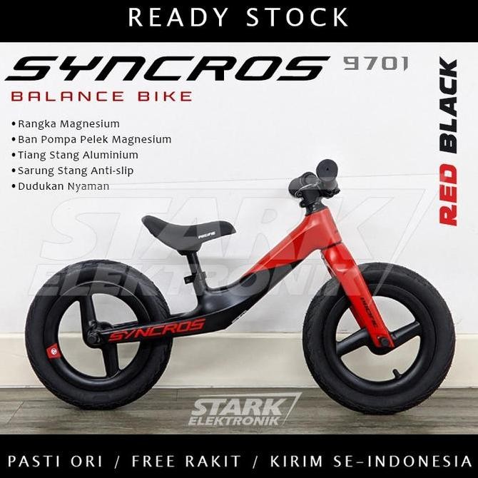 Balance Bike PACIFIC SYNCROS PC 9701 Push Bike Sepeda Anak Pacific