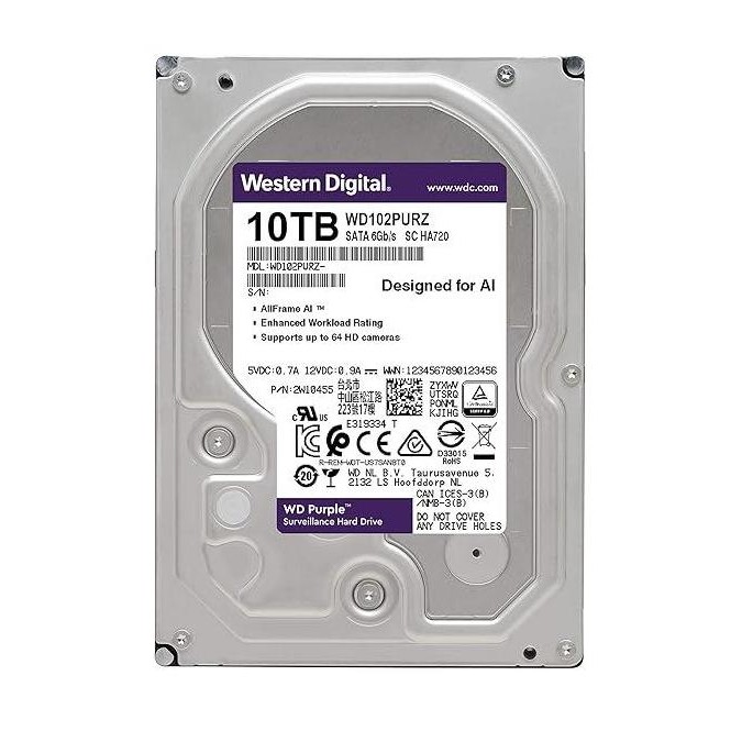 TERMURAH - HARDISK WD PURPLE 10TB/8TB/6TB/4TB Internal