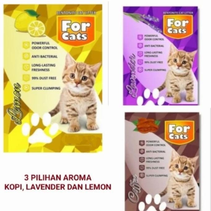 Pasir Kucing Gumpal Wangi  FOR CATS 5 Liter AST