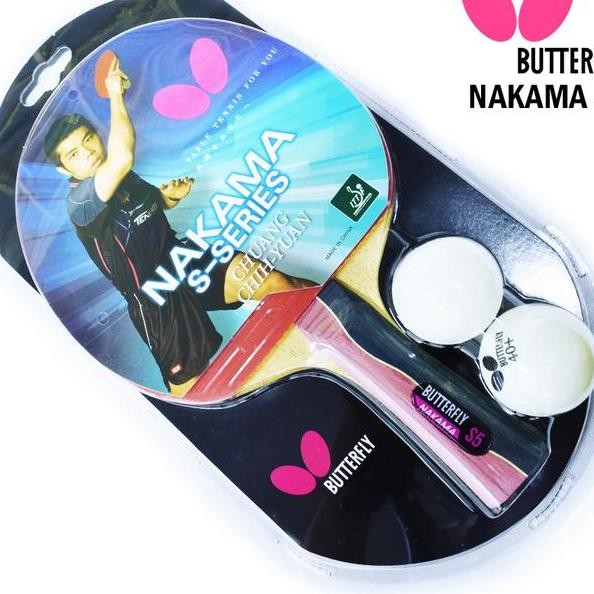Bet Pingpong Tenis Meja Raket Pingpong Tenis Meja Butterfly Nakama S5